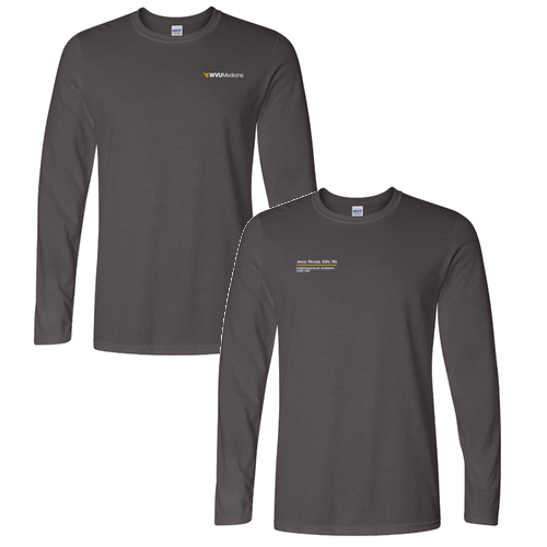 Gildan Softstyle Longsleeve T Shirt -- Charcoal