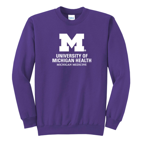 Port and Company Classic Crewneck Sweatshirt -- Purple