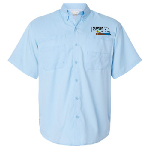 Paragon Hatteras Short Sleeve Woven Shirt -- Blue Mist