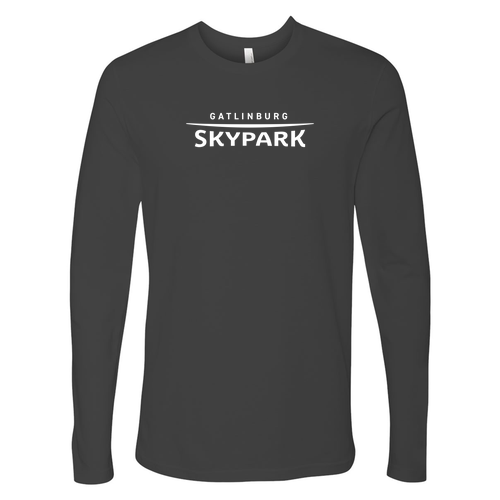Gatlinburg Skypark Logo 1 White Ink -- Long Sleeve Heavy Metal