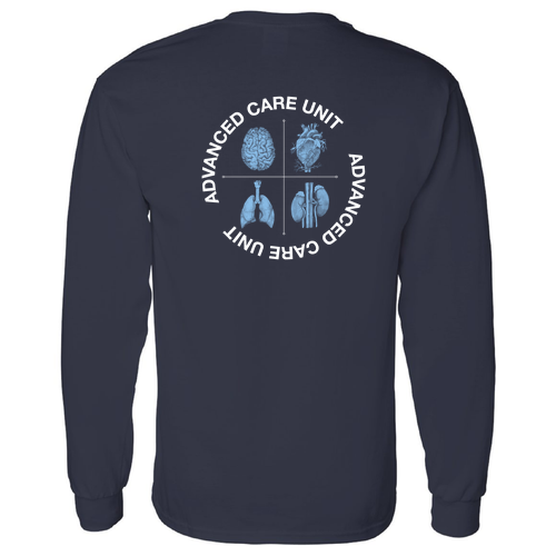 Gildan Heavy Cotton Longsleeve Basic T-Shirt -- Navy