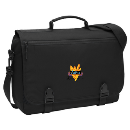 Port Authority Messenger Briefcase -- Black