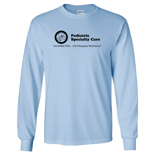 Gildan Ultra Cotton Longsleeve Basic T-Shirt -- Light Blue
