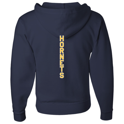 Jerzees Full Zip Hooded Sweatshirt -- J. Navy