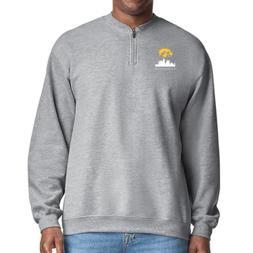 Gildan Midweight Fleece Adult 1/4 Zip -- Sport Grey