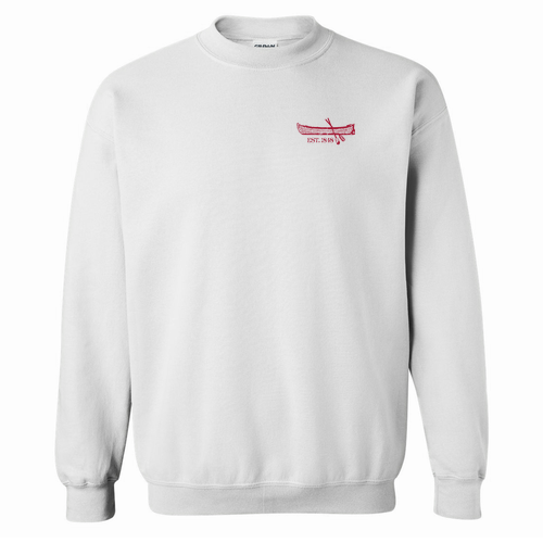 Gildan Heavy Blend White Crew Neck Sweatshirt