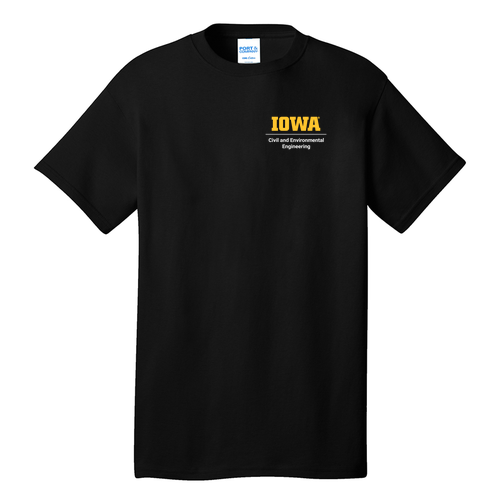 Civil & Environmental Engineering Cotton T-Shirt -- Jet Black