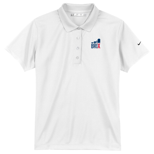 Nike Ladies Tech Basic Dri Fit Polo -- White