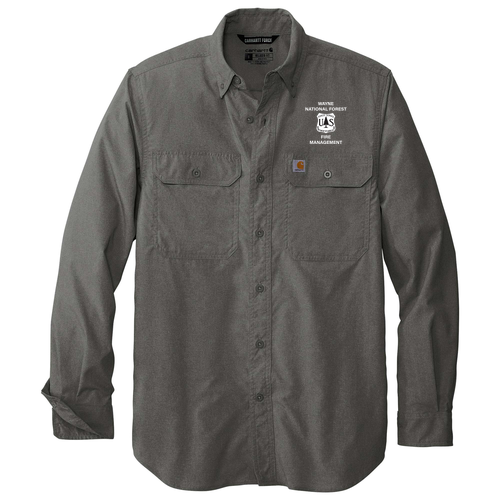 Carhartt Force Solid Long Sleeve Shirt -- Steel