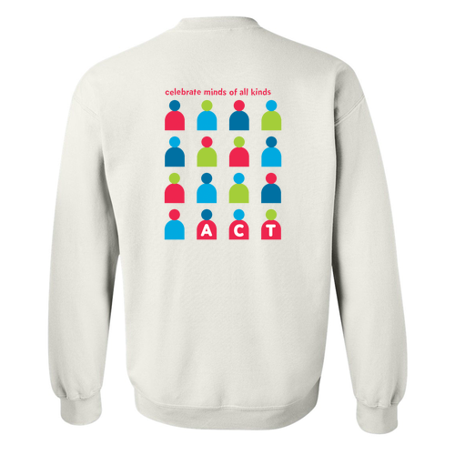 Gildan Heavy Blend Crew Neck Sweatshirt -- White