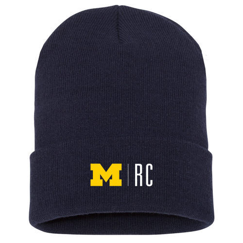 Yupoong Knit Hat with Cuff -- Navy