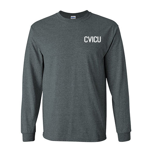 Gildan Ultra Cotton Longsleeve Basic T-Shirt -- Dark Heather