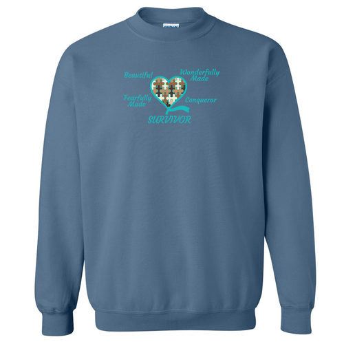 Survivor Sweatshirt -- Indigo Blue