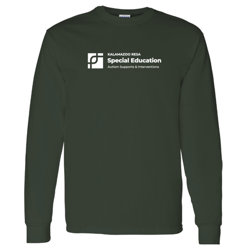 Gildan Heavy Cotton Longsleeve Basic T-Shirt -- Forest Green