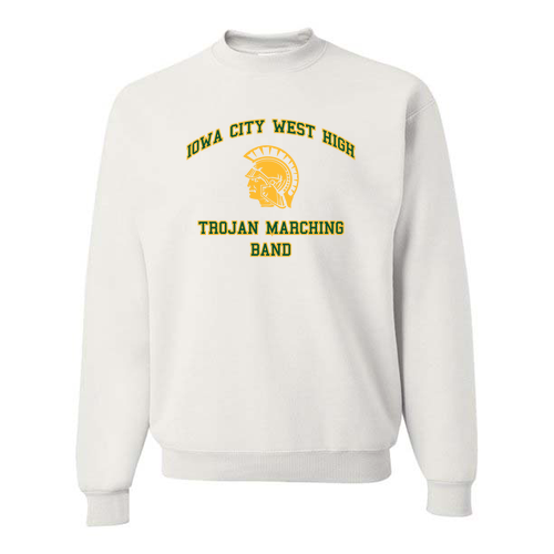 Jerzees 8 Oz., 50/50 Nublend Fleece Crew -- White