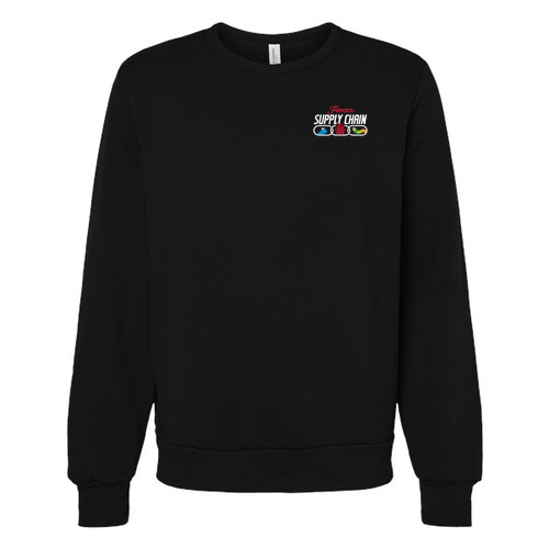Bella+Canvas Sponge Fleece Classic Crewneck Sweatshirt -- Black