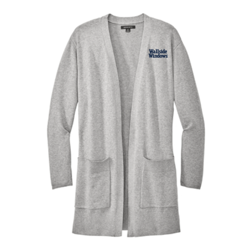 Mercer+Mettle Women's Open Front Cardigan Sweater -- Gusty Grey Heather