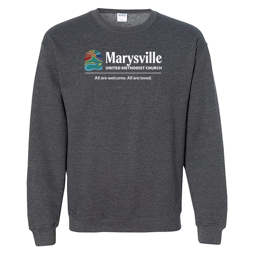 Gildan Heavy Blend Crew Neck Sweatshirt -- Dark Heather