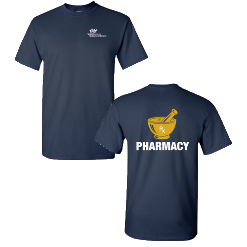Screen Printed Gildan Heavy Cotton Basic T-Shirt -- Navy