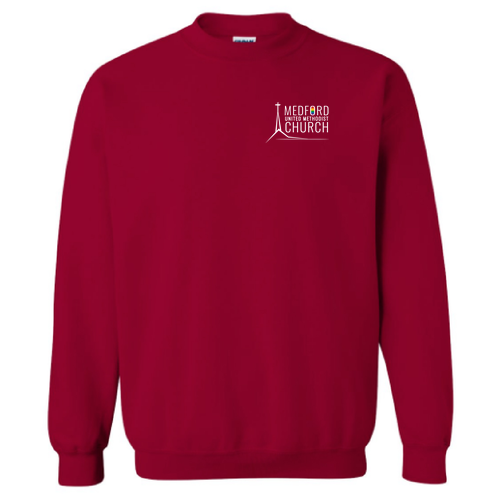 Gildan Heavy Blend Crew Neck Sweatshirt -- Cardinal Red