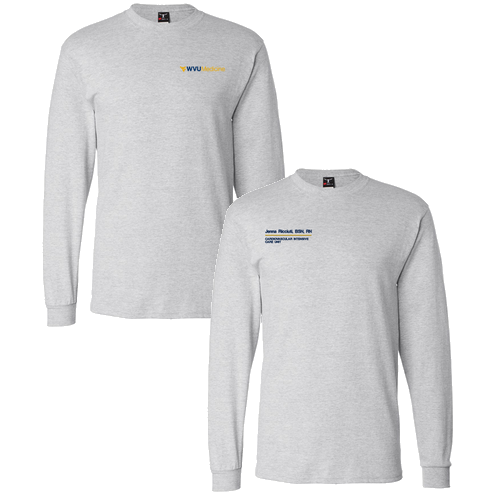 Hanes Beefy T Longsleeve T-Shirt -- Ash