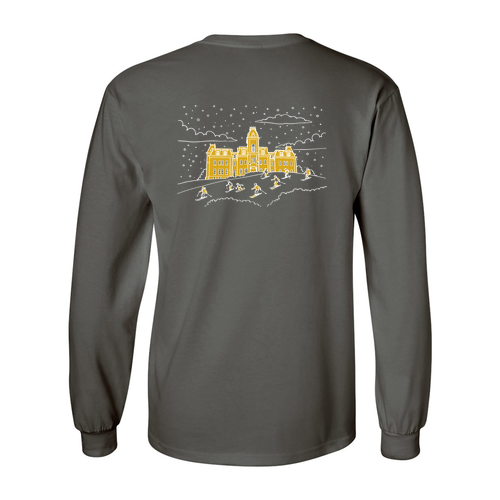 Gildan Heavy Cotton Longsleeve Basic T-Shirt -- Charcoal