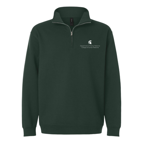 Gildan Unisex Heavy Blend Quarter-Zip Sweatshirt -- Forest Green