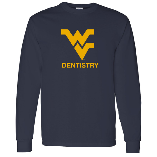 Gildan Heavy Cotton Longsleeve Basic T-Shirt -- Navy