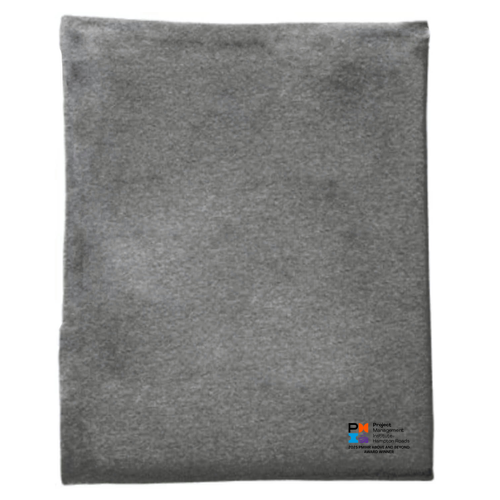 Port and Company Core Fleece Sweatshirt Blanket -- Dark Heather Grey