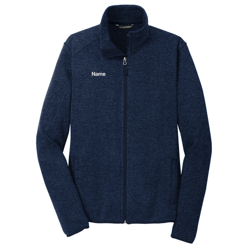 Port Authority Sweater Fleece Jacket -- River Blue Navy Heather