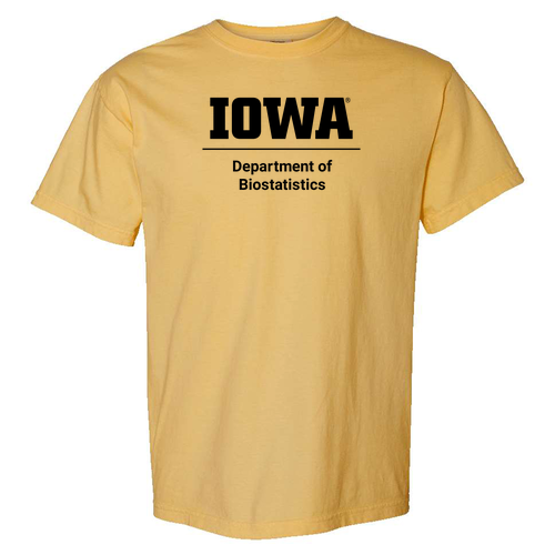 Biostatistics Comfort Colors Heavyweight Adult T-Shirt -- Mustard