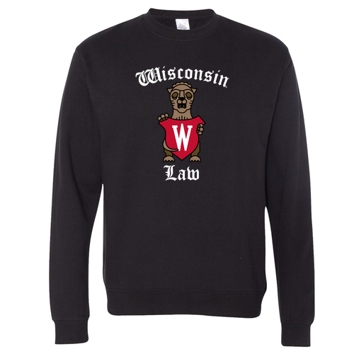 Independent Trading Crewneck Sweatshirt Black Center Logo