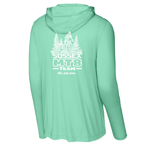 Sport-Tek Posi-UV Pro Long Sleeve Hoodie MTB -- Bright Seafoam