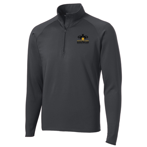 Sport Tek Sport Wick Stretch Half Zip Pullover -- Charcoal Grey
