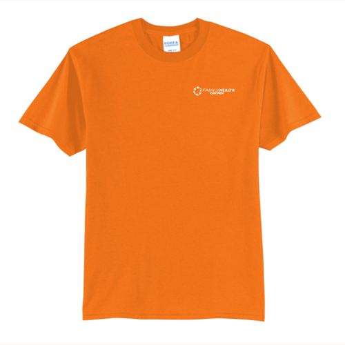True Colors 50/50 Blend Basic T-Shirt -- Orange