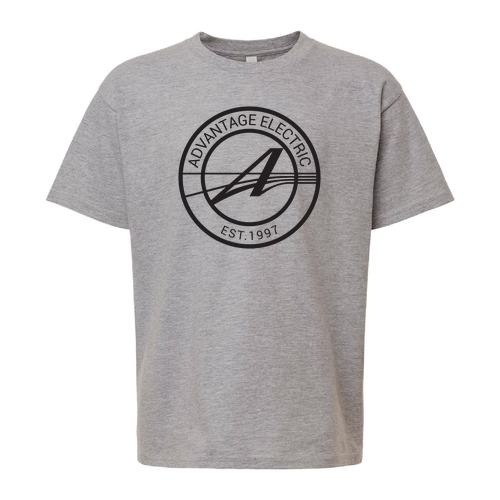 Youth American Apparel Fine Jersey T-Shirt -- Heather Grey, AES