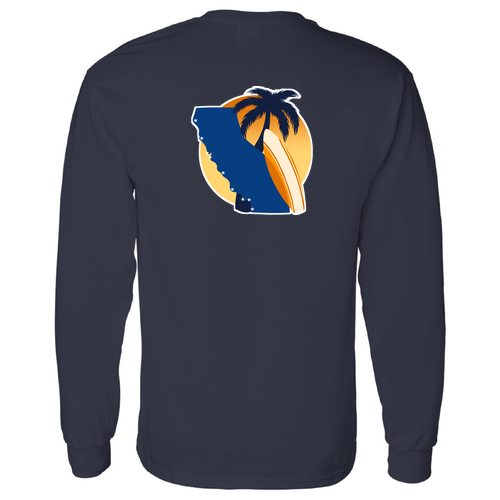 Gildan Heavy Cotton Longsleeve Basic T-Shirt -- Navy