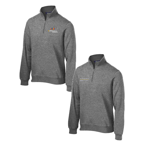 Sport Tek Quarter Zip Sweatshirt -- Vintage Heather