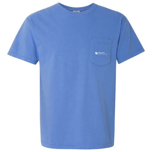 Comfort Colors Short Sleeve Pocket Tee -- Flo Blue