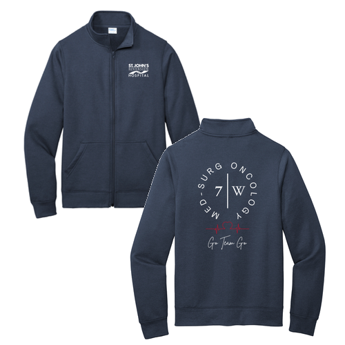Port and Company Core Fleece Cadet Full-Zip Sweatshirt -- Navy
