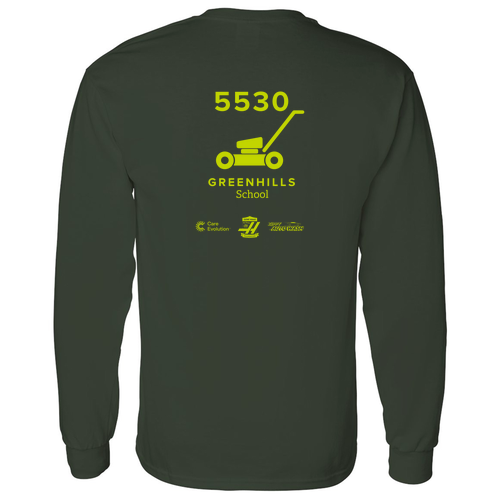 Gildan Heavy Cotton Longsleeve Basic T-Shirt -- Forest Green