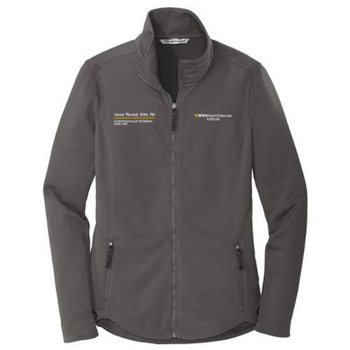 Ladies Port Authority Collective Smooth Fleece Jacket -- Graphite