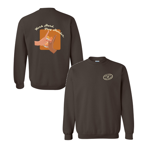 Gildan Heavy Blend Crew Neck Sweatshirt -- Dark Chocolate