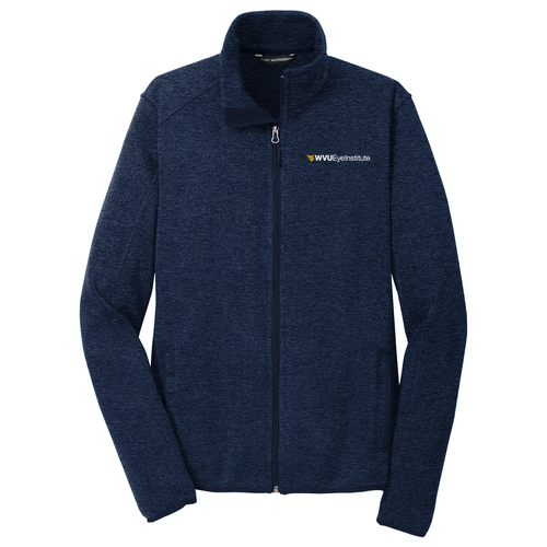Port Authority Sweater Fleece Jacket -- River Blue Navy Heather