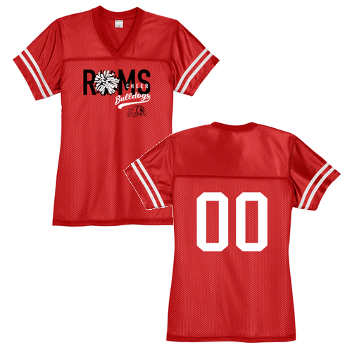 Sport-Tek Ladies Posicharge Replica Jersey -- True Red / White