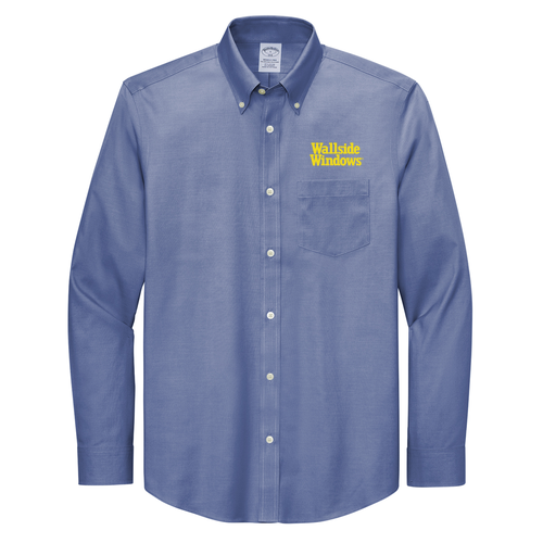 Brooks Brothers Wrinkle-Free Stretch Pinpoint Shirt -- Cobalt Blue