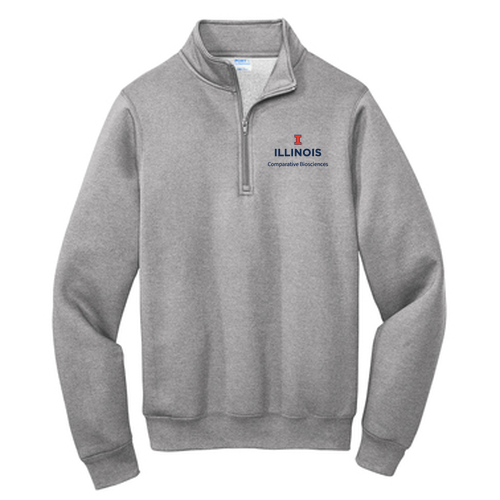 Port and Company Core Fleece Quarter-Zip Pullover Sweatshirt -- Athletic Heather