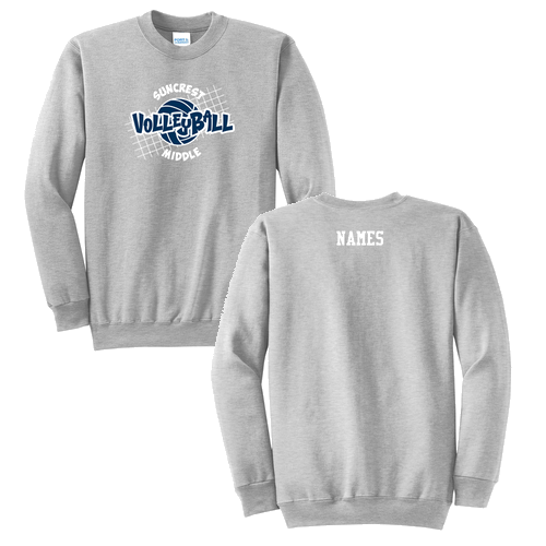 Port and Company Classic Crewneck Sweatshirt -- Ash