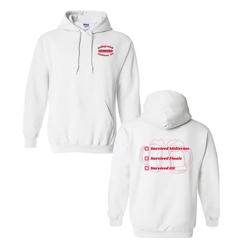 Gildan Heavy Blend Hooded Sweatshirt -- White
