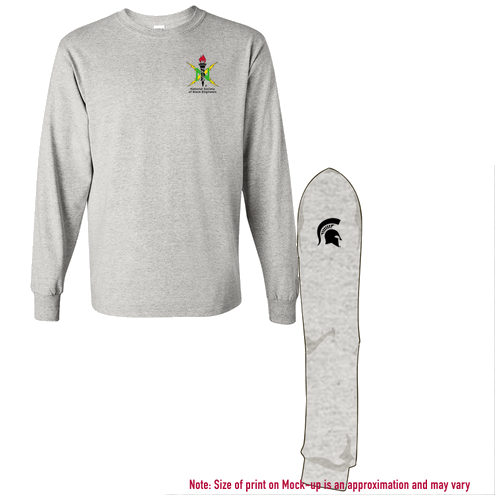 Gildan Heavy Cotton Longsleeve Basic T-Shirt -- Ash